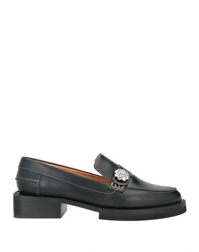 Ganni Woman Loafers Black Size 9 Soft Leather