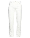 Siviglia Man Pants Ivory Size 35 Cotton, Elastane In White