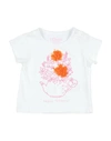 Losan Babies'  Newborn Girl T-shirt White Size 3 Cotton