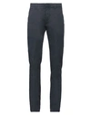 Dondup Man Pants Navy Size 33 Cotton, Elastane In Navy Blue