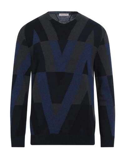 Valentino Man Sweater Black Size Xl Virgin Wool