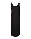 8 By Yoox Linen Maxi Dress Woman Midi Dress Black Size 12 Linen