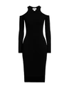Vicolo Woman Midi Dress Black Size Onesize Viscose, Polyester