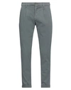 Manuel Ritz Man Pants Dark Green Size 30 Cotton, Elastane In Grey
