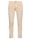 Manuel Ritz Man Pants Beige Size 32 Cotton, Elastane