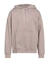 Nike Man Sweatshirt Dove Grey Size L Cotton, Polyester
