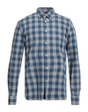 Mr Massimo Rebecchi Man Shirt Blue Size 16 Cotton