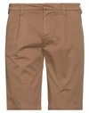 Coroglio By Entre Amis Man Shorts & Bermuda Shorts Camel Size 31 Cotton, Elastane In Beige