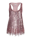 Etro Woman Pink Sequin Top In Pink