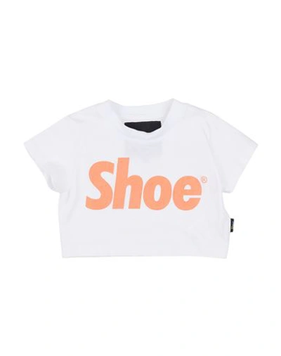 Shoe® Babies' Shoe Toddler Girl T-shirt White Size 4 Cotton