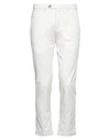 B Settecento Man Pants Ivory Size 32 Cotton, Elastane In White