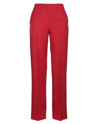 Valentino Garavani Woman Pants Red Size 8 Virgin Wool, Silk, Viscose In Red