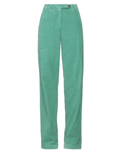 Massimo Alba Woman Pants Green Size 2 Cotton