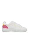 Manila Grace Woman Sneakers White Size 6 Soft Leather, Textile Fibers In White