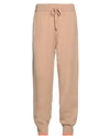 Msgm Man Pants Camel Size M Wool, Cashmere In Beige