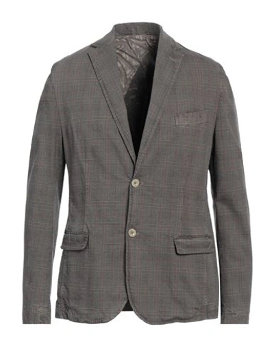 Barbati Man Suit Jacket Dove Grey Size 44 Cotton, Elastane