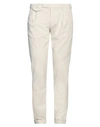 Michael Coal Man Pants Ivory Size 40 Cotton, Elastane In White