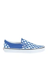 Vans Ua Classic Slip-on Man Sneakers Bright Blue Size 12 Textile Fibers
