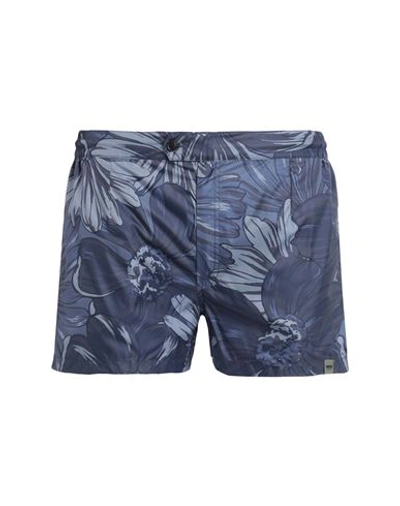 Aspesi Man Swim Trunks Navy Blue Size Xxl Polyester