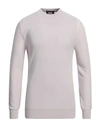 Alpha Studio Man Sweater Lilac Size 40 Merino Wool In Purple