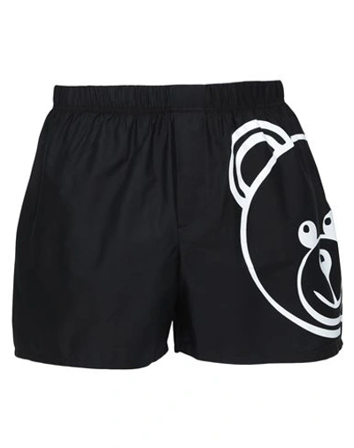 Moschino Man Boxer Black Size Xs Cotton, Elastane