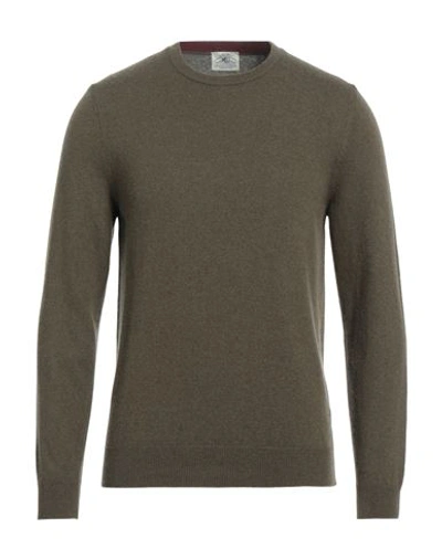 Mqj Man Sweater Military Green Size 38 Polyamide, Wool, Viscose, Cashmere