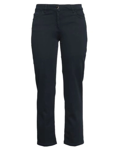 Nenette Woman Jeans Midnight Blue Size 30 Cotton, Elastane