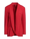 Manila Grace Woman Blazer Red Size 10 Polyester, Elastane