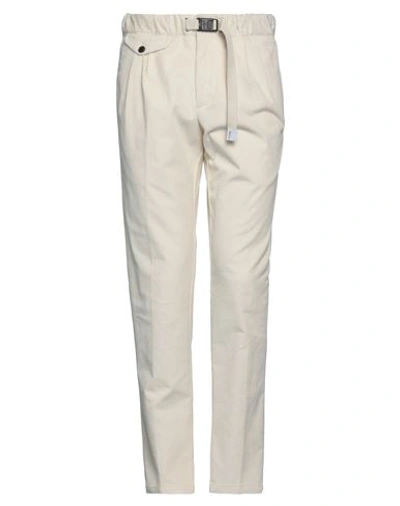 White Sand Man Pants Ivory Size 32 Cotton, Elastane