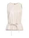 Msgm Tank Top With Laces At The Waist By . Innovative Design Revisited In A Modern And Contemporary Way In White