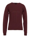 MARC JACOBS MARC JACOBS MAN SWEATER BURGUNDY SIZE M WOOL