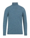 Drumohr Man Turtleneck Pastel Blue Size 44 Virgin Wool, Cashmere, Polyamide
