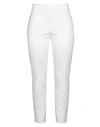 Boutique Moschino Woman Pants White Size 4 Cotton, Elastane