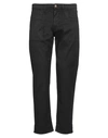 Cigala's Man Jeans Black Size 32 Linen, Cotton, Elastane In Black
