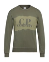 C.p. Company C. P. Company Man Sweatshirt Military Green Size Xxl Cotton