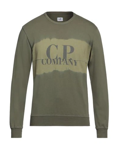 C.p. Company C. P. Company Man Sweatshirt Military Green Size Xxl Cotton In Green