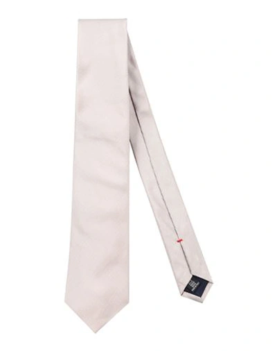 Fiorio Man Ties & Bow Ties Taupe Size - Silk In Grey