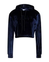 Gaelle Paris Gaëlle Paris Woman Sweatshirt Midnight Blue Size 2 Polyester, Elastane