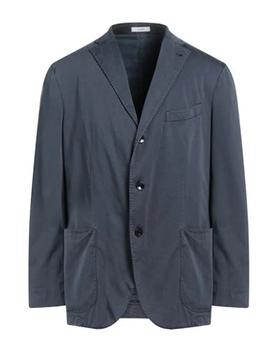 Boglioli Man Blazer Midnight Blue Size 46 Lyocell, Cotton, Elastane In Blue