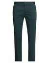 Dolce & Gabbana Man Pants Dark Green Size 30 Cotton, Elastane
