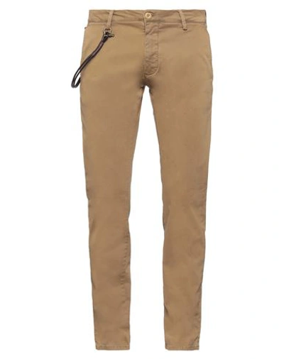 Modfitters Man Pants Camel Size 38 Cotton, Elastane In Beige