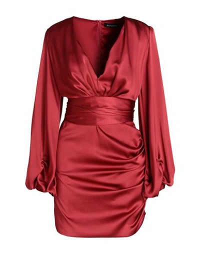Actualee Woman Short Dress Red Size 8 Polyester In Red