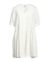 Baum Und Pferdgarten Woman Mini Dress White Size 10 Viscose, Polyamide