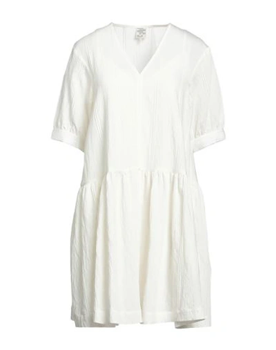 Baum Und Pferdgarten Woman Mini Dress White Size 10 Viscose, Polyamide