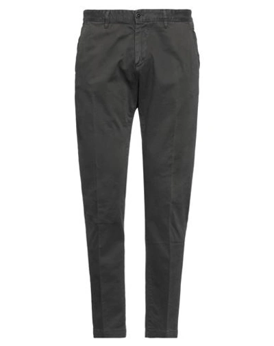 Officina 36 Man Pants Lead Size 30 Cotton, Elastane In Grey