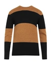 Sseinse Man Sweater Camel Size Xxl Acrylic, Polyamide, Wool In Beige