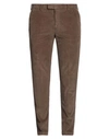 Pt Torino Man Pants Chocolate Brown Size 40 Lyocell, Linen, Cotton