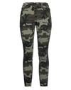 Black Orchid Woman Jeans Military Green Size 26 Viscose, Cotton, Lyocell, Polyester, Elastane In Green