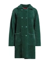 Marta Marzotto Woman Coat Dark Green Size S Nylon, Polyester