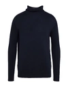 Gran Sasso Man Turtleneck Midnight Blue Size 44 Virgin Wool